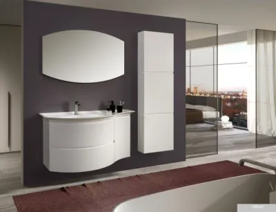 Belux Шкаф для ванной Версаль ПН51 (1 белый глянцевый)