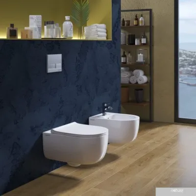 Унитаз Berges Wasserhaus Ego XL Rimless + Toma Slim SO + Novum525 + L3 043203