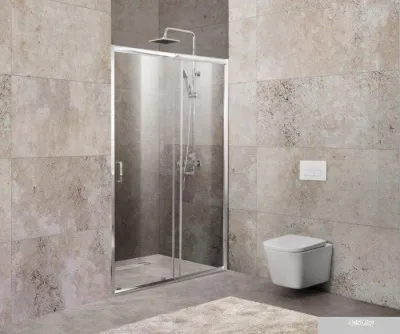 BelBagno UNIQUE-BF-1-120/135-C-Cr (прозрачное стекло)