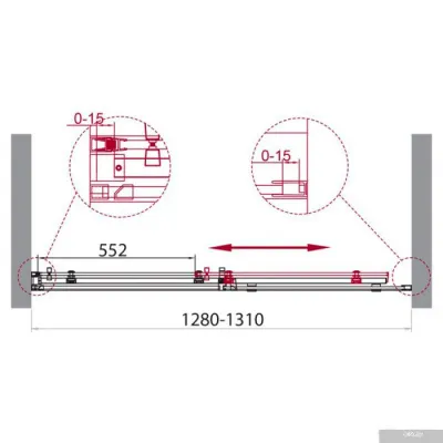 BelBagno ACQUA-BF-1-130-C-NERO