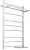 Полотенцесушитель Ariano Турин с полкой 80x50 (белый)