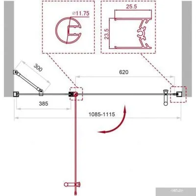 BelBagno UNO-B-12-40+70-C-Cr