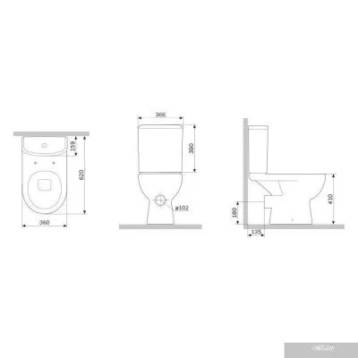 Унитаз AM.PM Gem FlashClean C908600SC