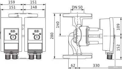 Wilo Yonos MAXO-D 40/0.5-16