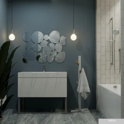 Ванна 1AcReal Тори 170х70 (с ножками и экраном)