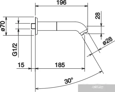 Излив La Torre Konvex 17244/LO