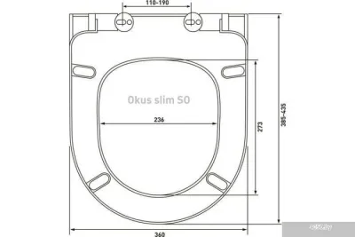Berges Wasserhaus Ventas Rimless 043241 (с сиденьем)