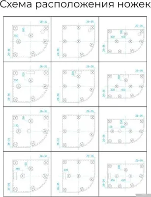 Душевой поддон RGW ST/R-0100G 16153100-02 100x100