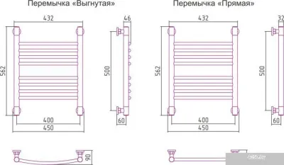 Полотенцесушитель Сунержа Богема+ 500x400 00-0220-5040