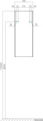 Акватон Шкаф для ванной Асти 1A262903AX2B0