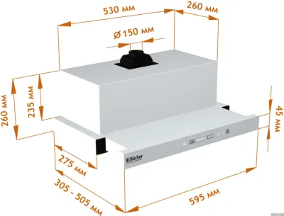 Backer TH60CL-15F1K-Shiny White MC