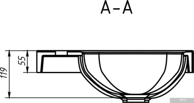 Умывальник Belux Париж ПА-800