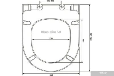 Berges Wasserhaus Ventas Rimless 043237 (с сиденьем)