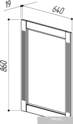 Belux Зеркало Рояль В65 (белый)