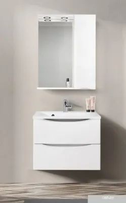 BelBagno Шкаф с зеркалом Marino-SPC-600/750-1A-BL-P-R (bianco lucido)