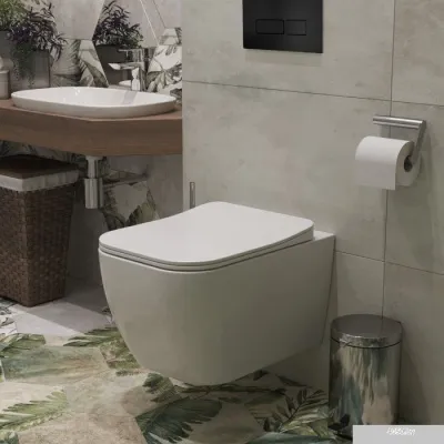 Roxen Cube One Rimless 6 в 1 StounFix Slim 579341 (кнопка: черный матовый)