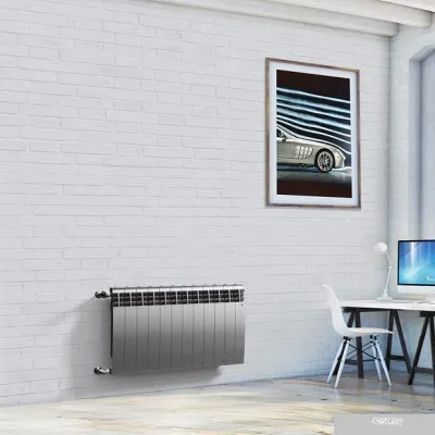 Биметаллический радиатор Royal Thermo BiLiner 500 Silver Satin (11 секций)
