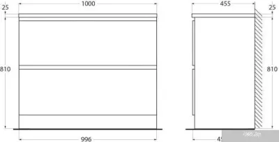 BelBagno Тумба под умывальник Albano-1000-2C-PIA-RR (дуб rustico)