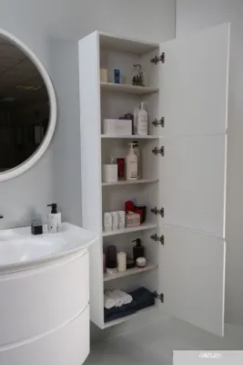 Belux Шкаф для ванной Версаль ПН51 (1 белый глянцевый)