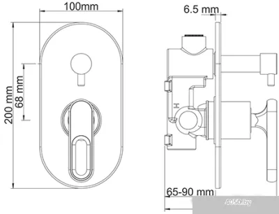 Смеситель Wasserkraft Kammel 1841