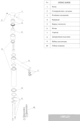 Смеситель Wasserkraft Main 4107