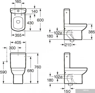 Roca Dama Senso Compacto 342518000+34151B000+ZRU9302991