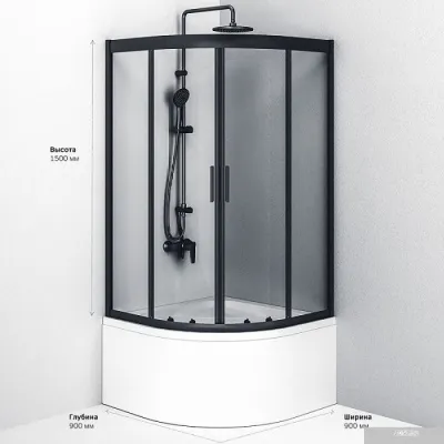 AM.PM Gem Deep 90x90 W90G-401A090BT