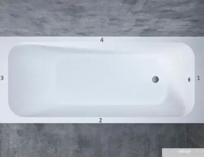 Ванна Salini Orlando 170x70 102021M (S-Stone, матовый)