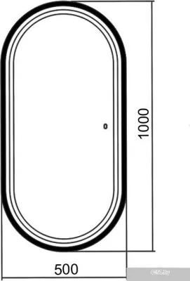 Silver Mirrors Виола-лофт 50x100 LED-00002430