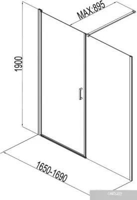 Aquanet Cinetic 170 254241 (прозрачное стекло)