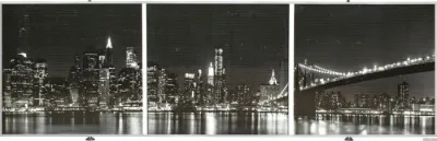 Экран под ванну Comfort Alumin Ночной город 3D 1.5