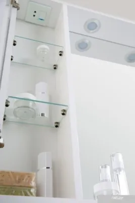 BelBagno Шкаф с зеркалом Marino-SPC-600/750-1A-BL-P-L (bianco lucido)