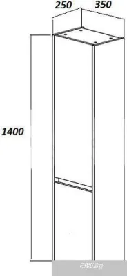 Belux Шкаф-полупенал Денвер ПН 35 (175, дуб денвер)