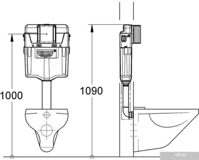 Инсталляция для унитаза Grohe GD 2 [38661000]