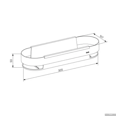 IDDIS Полка Optima Home SHE12SBi44