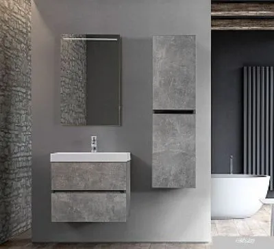 Belux Тумба под умывальник Париж НП 80-02 (31 бетон Чикаго/св.-серый)