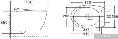 Унитаз Vincea Felice VT1-25 (белый)