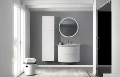 Belux Шкаф для ванной Версаль ПН51 (1 белый глянцевый)