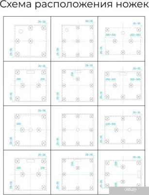 Душевой поддон RGW ST-0100G 16152100-02 100x100