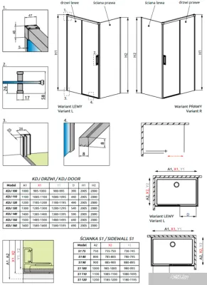 Radaway Idea Black KDJ 100R