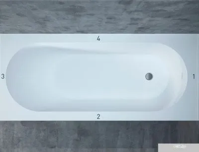 Ванна Salini Ornella Kit 170x75 102411M (S-Sense, матовый)