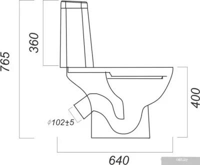 Унитаз Sanita Марс Комфорт MRSSACC01030413R