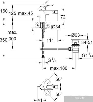 Смеситель Grohe BauLoop 23338000