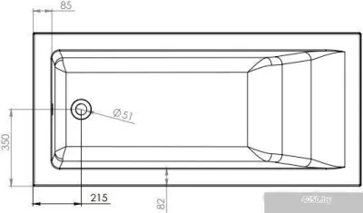 Ванна Astra-Form Нейт 150x70