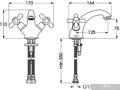 Смеситель Vidima Ретро B1478LS/B9700LS/BA117LS
