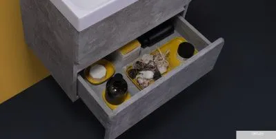 Belux Тумба с умывальником Париж НП70-02 (31, бетон Чикаго/светло-серый)