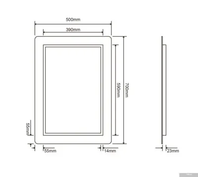 Roxen Зеркало Irida 510185-50 50х70