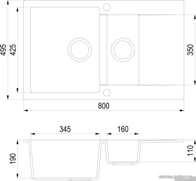 Кухонная мойка TEKA Clivo 60 B-TQ Алюминий [40148021]