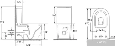 Унитаз Esbano Duero-C (белый)