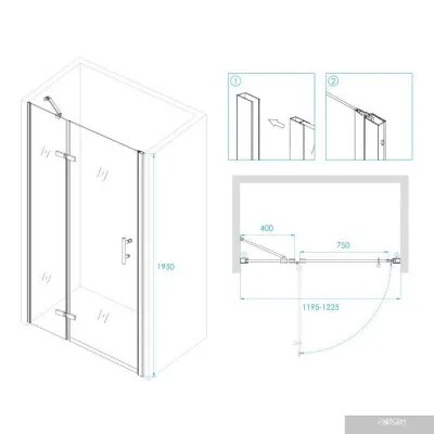 RGW PA-07B 41080712-84L 120 (черный/прозрачное стекло)